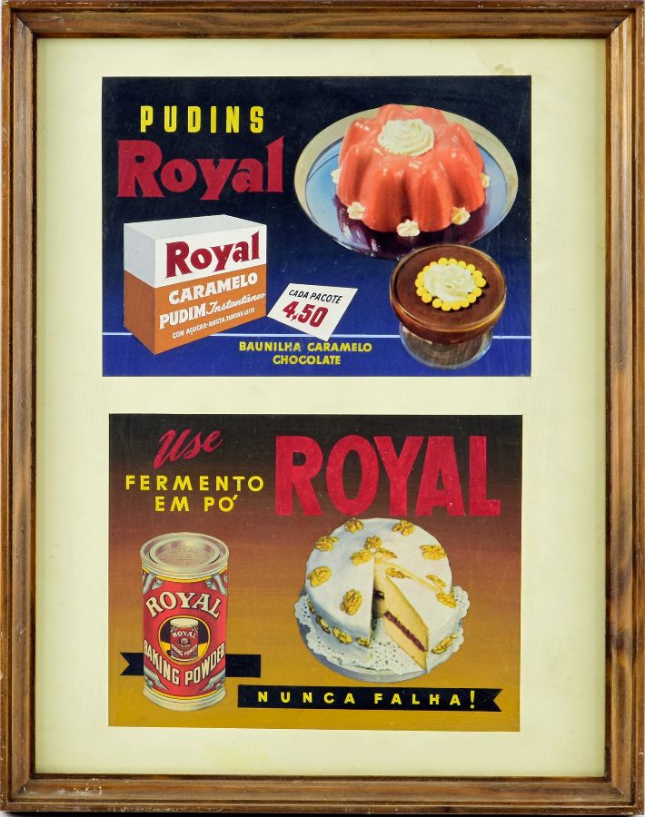 Pintura publicitária para Pudins Royal