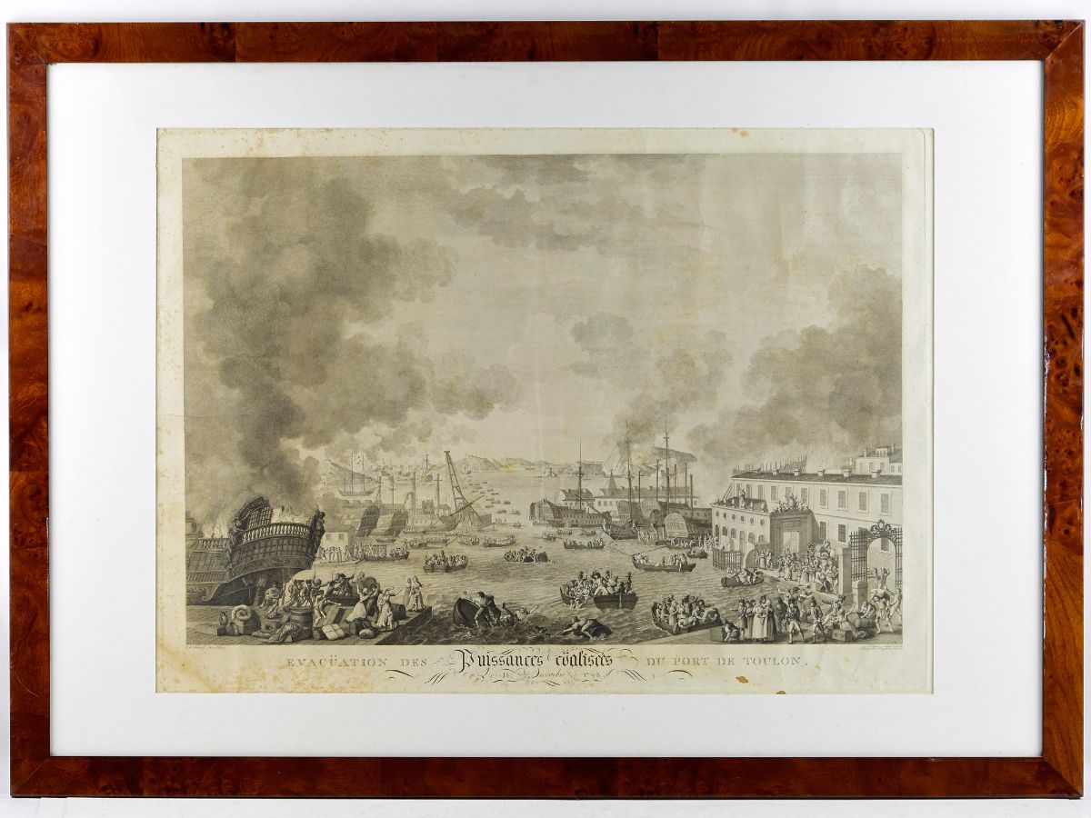 Evacuation des Puissances coalisees du port de toulon