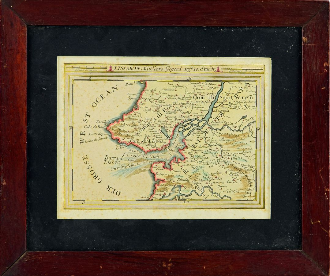 Mapa da zona da Grande Lisboa