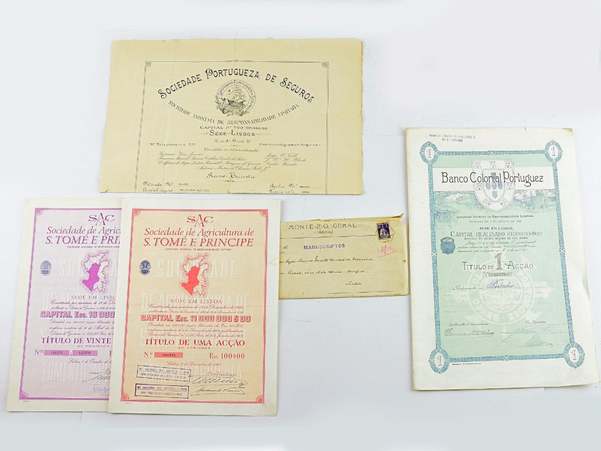 Lote de 5 ações