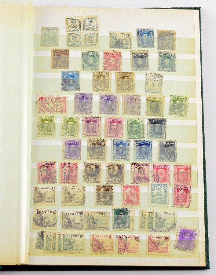 Três colecções de selos clássicos da Espanha, Suécia e Austrália