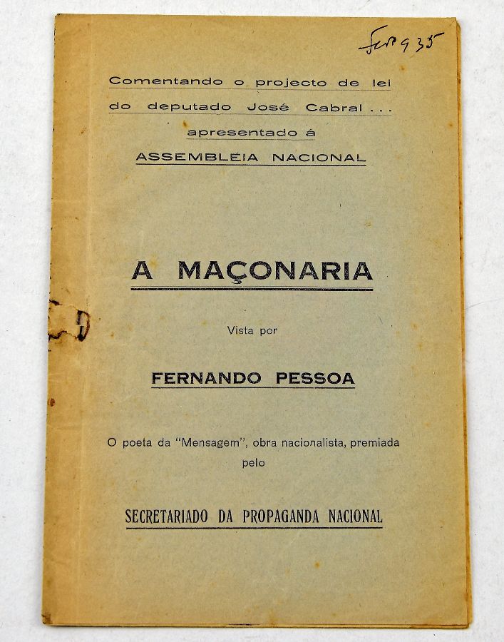 A Maçonaria Vista por Fernando Pessoa