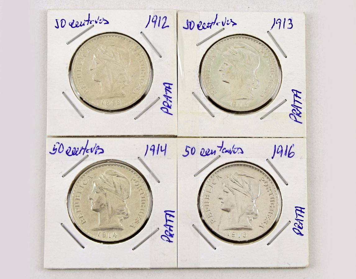 Colecção completa das moedas de 50 centávos