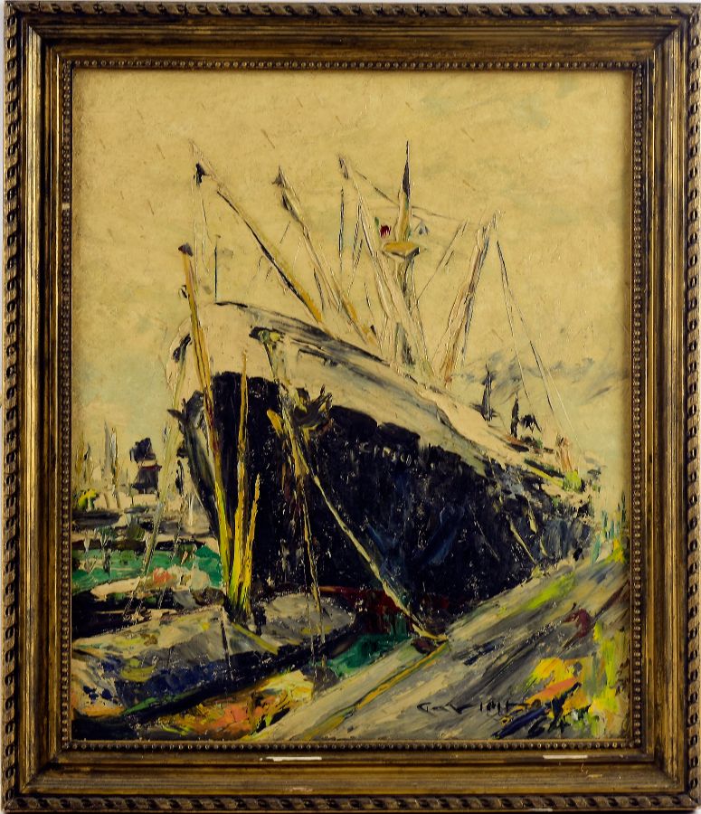 Barco na Doca de Alcantara