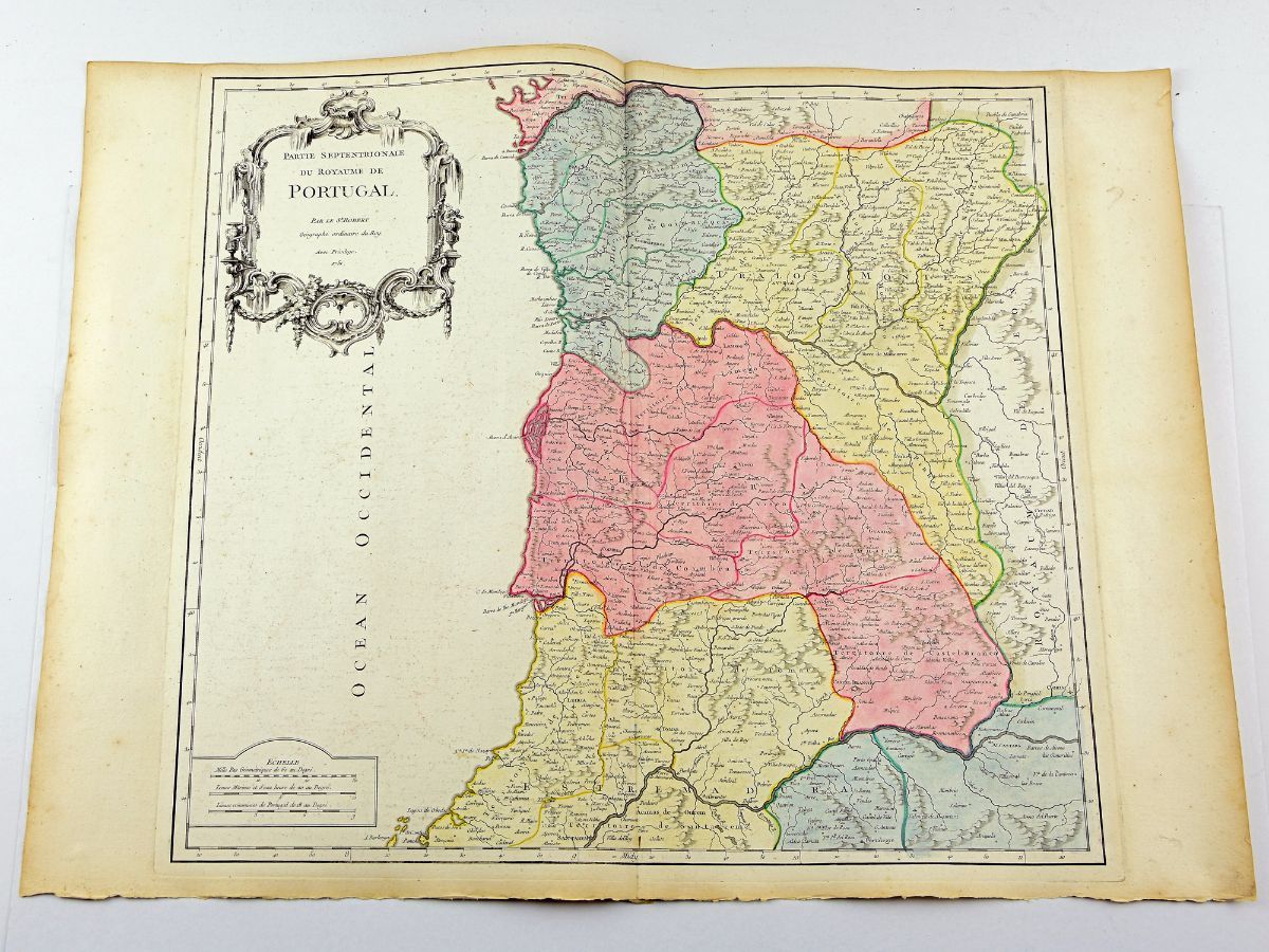 Mapa de Portugal (Partie Septentrionale)