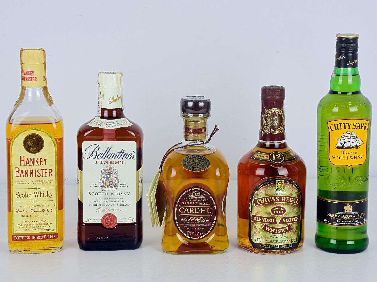 Lote de 5 Garrafas de Whisky