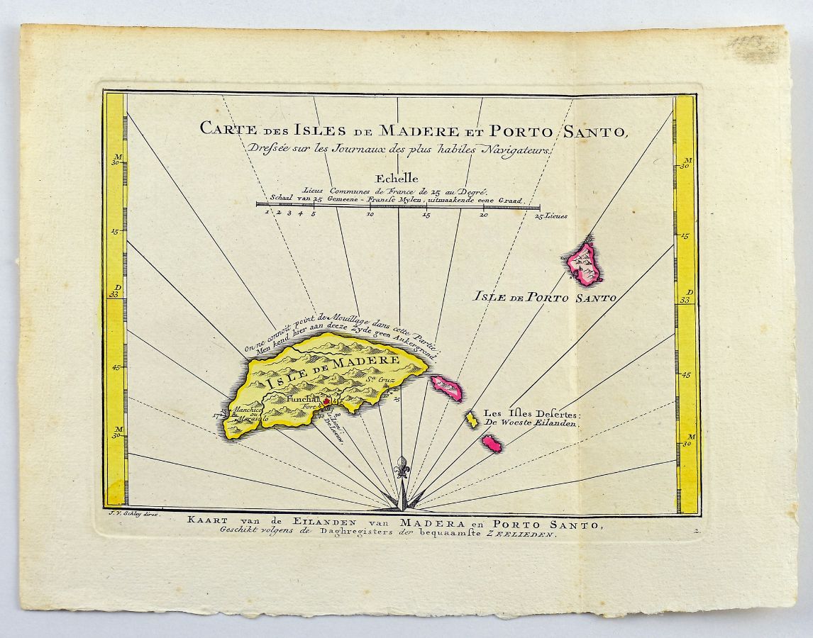 Mapa da Ilha da Madeira - Porto Santo