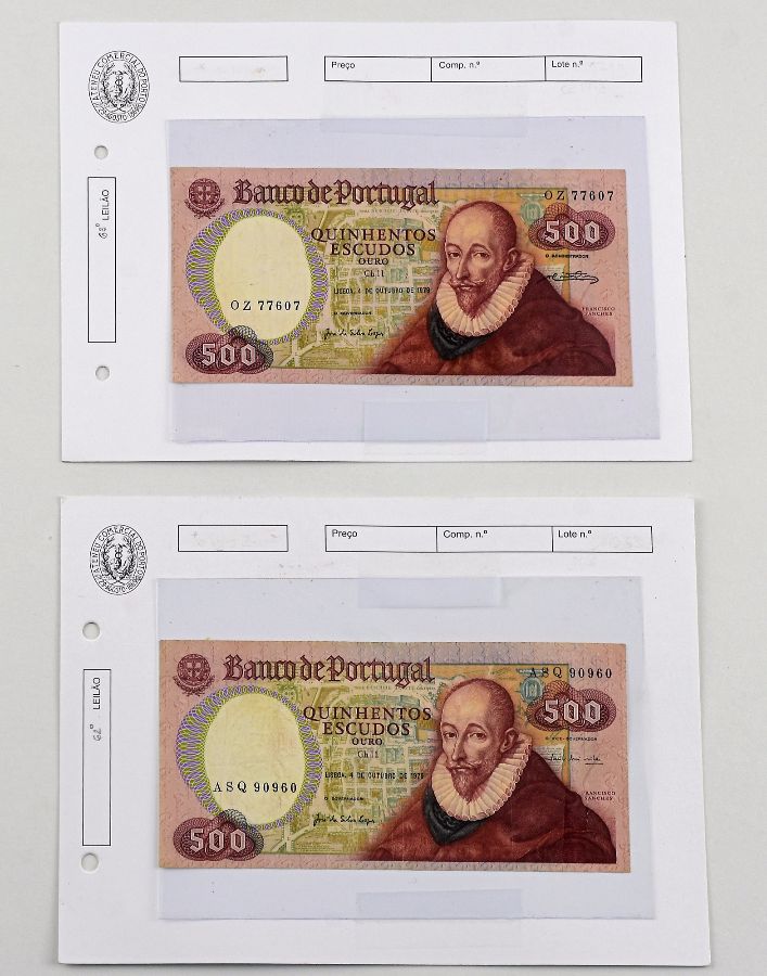 Notas de 500 Escudos (2)