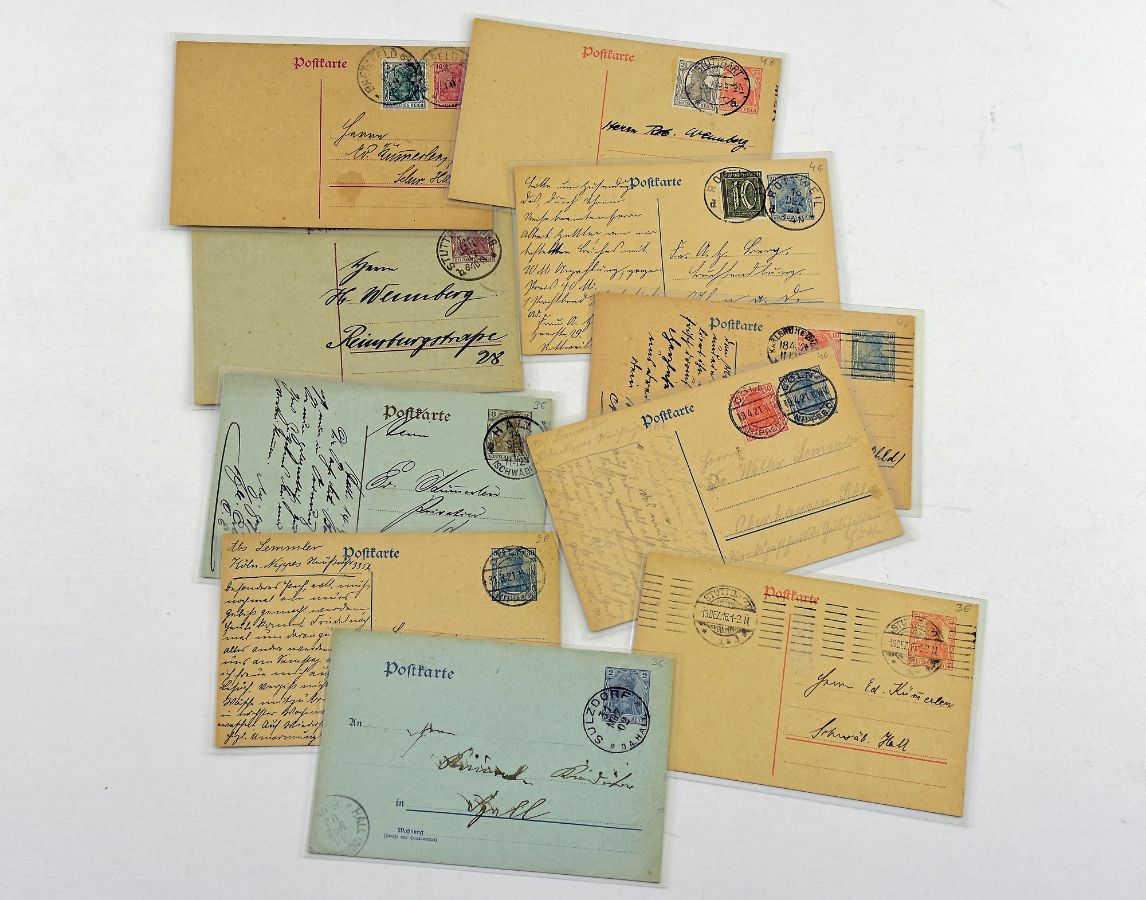 10 Inteiros Postais Alemães