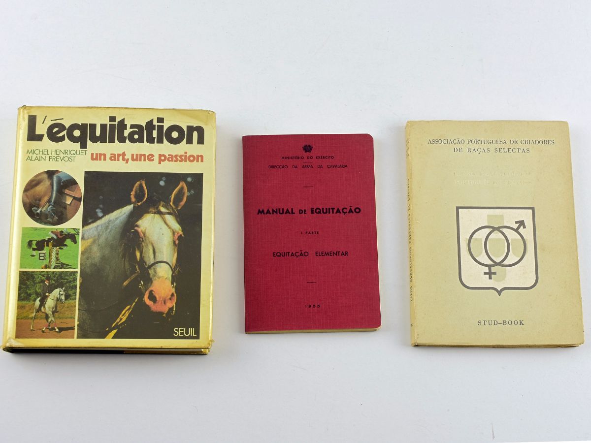 3 Livros sobre Equitação/Cavalos