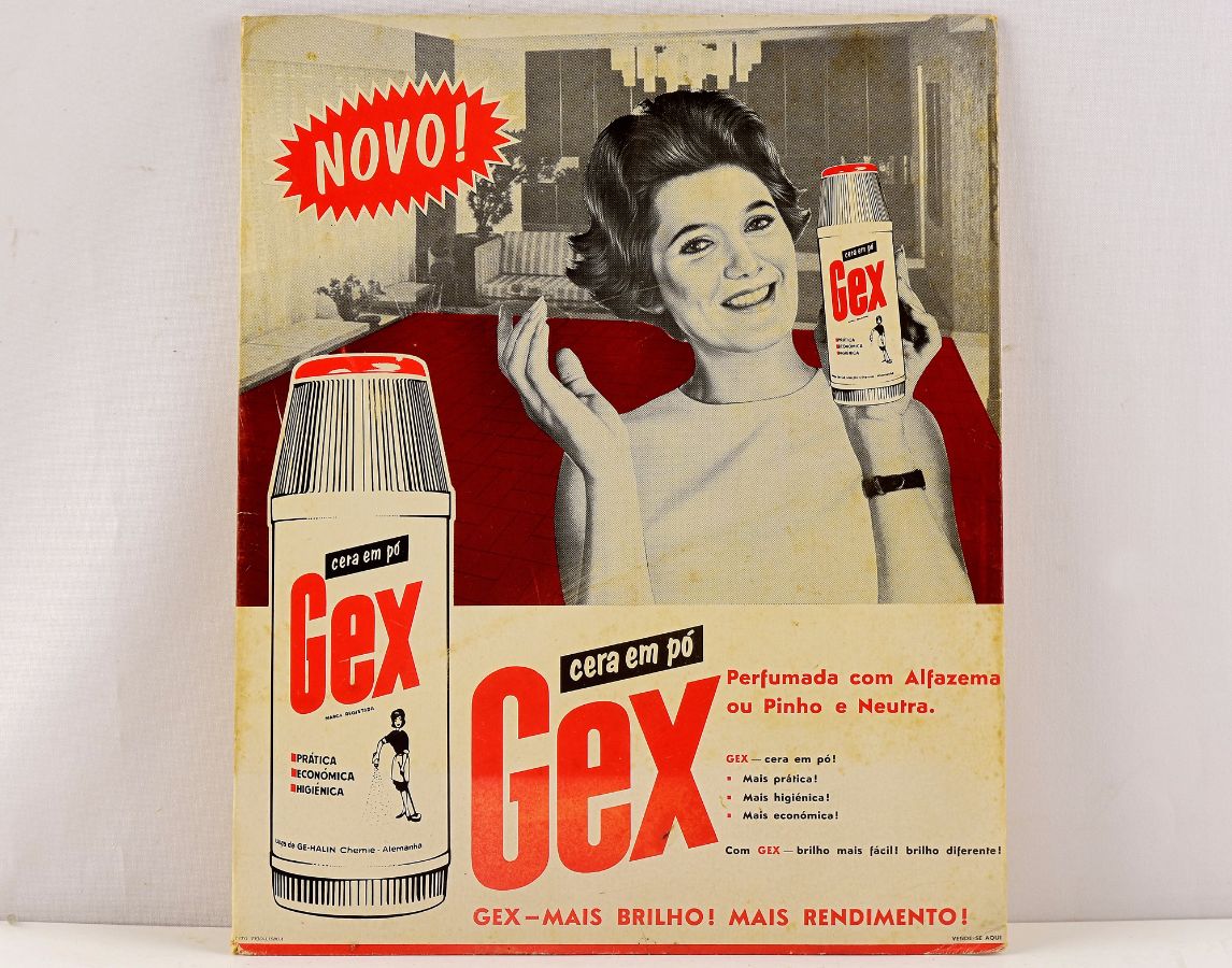 Anúncio para a cera Gex