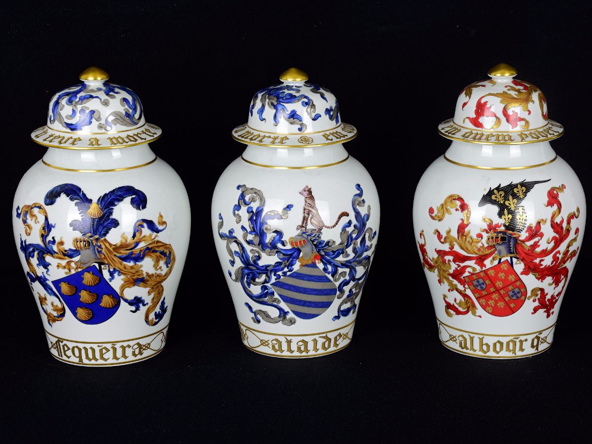 Colecção de 6 potes com tampa