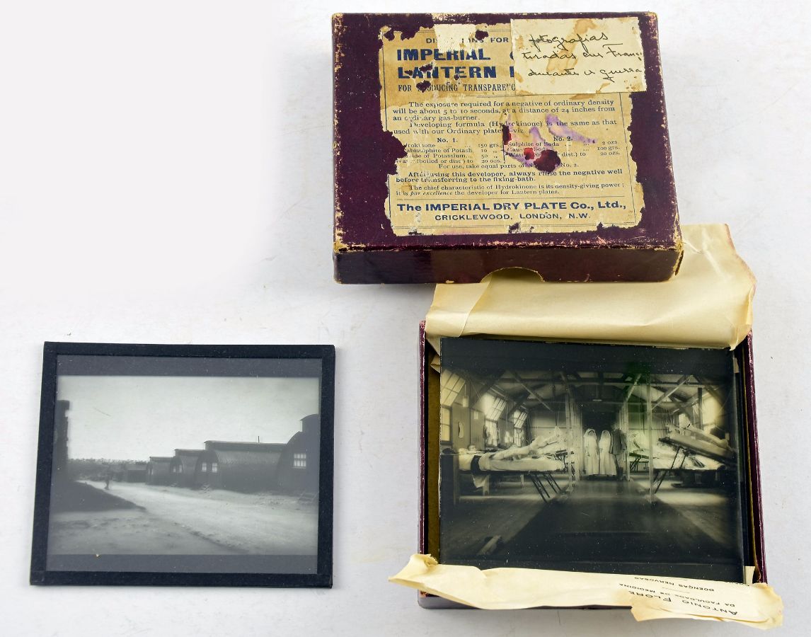 Conjunto de 11 fotografias em chapas de vidro