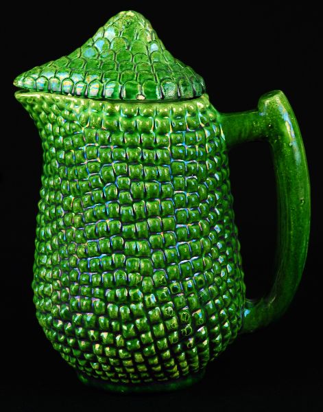 Jarro com Tampa em Faiança