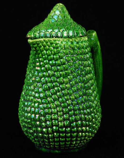 Jarro com Tampa em Faiança