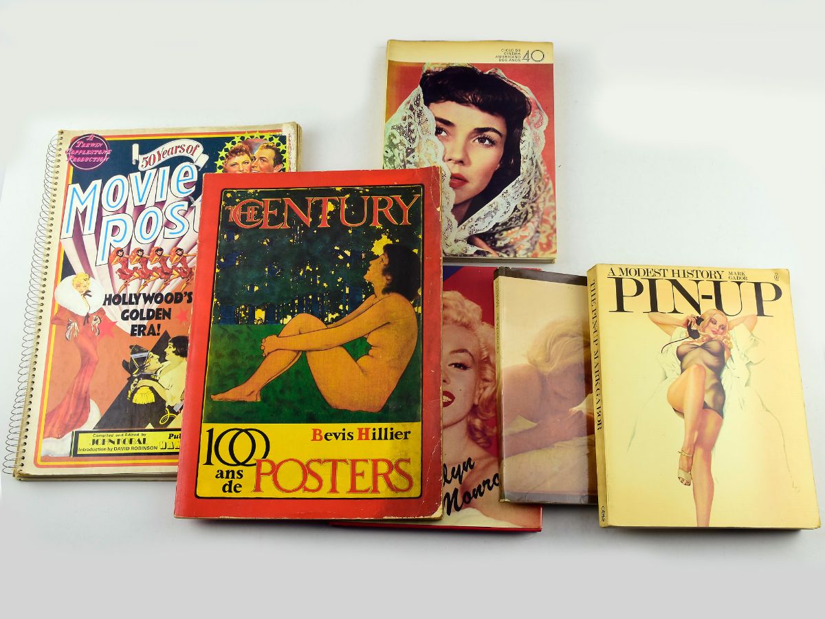 6 Livros diversos sobre Cinema e Posters