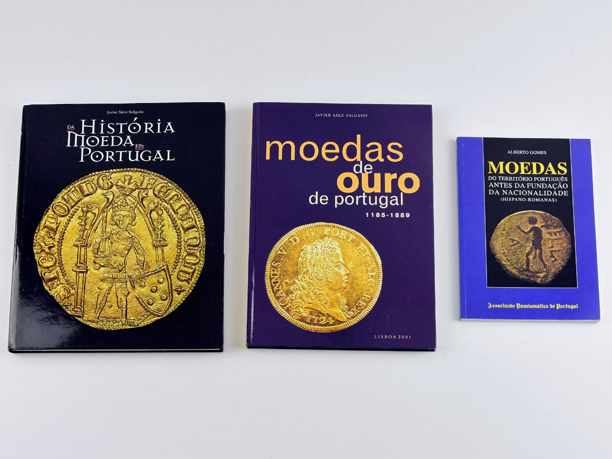 3 Livros sobre moedas