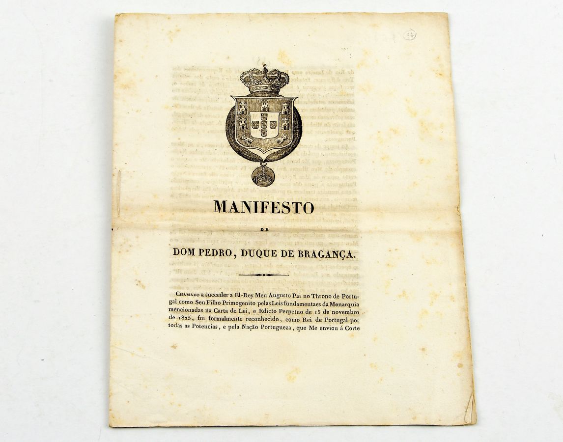 Manifesto de D. Pedro, Duque de Bragança