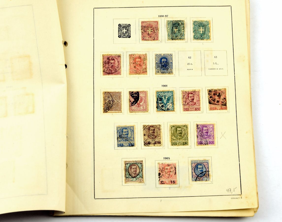 Colecção de selos clássicos da Itália
