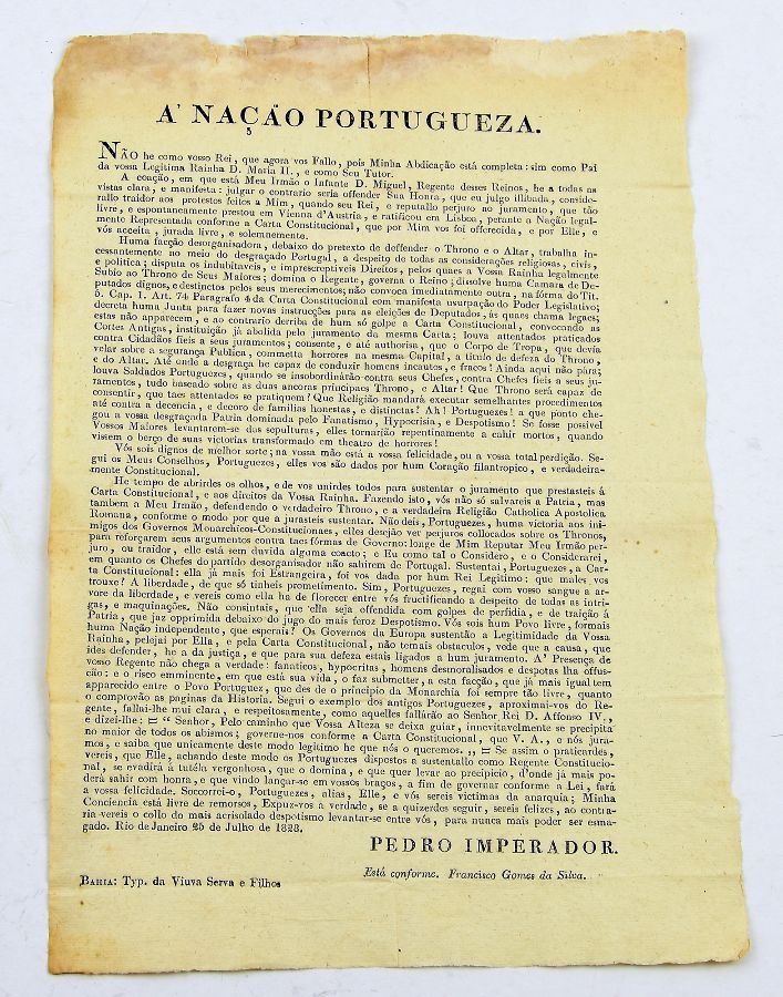 D. Pedro IV, Imperador