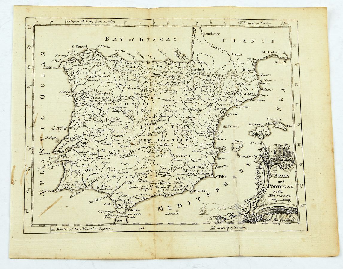 Mapa da Península Ibérica