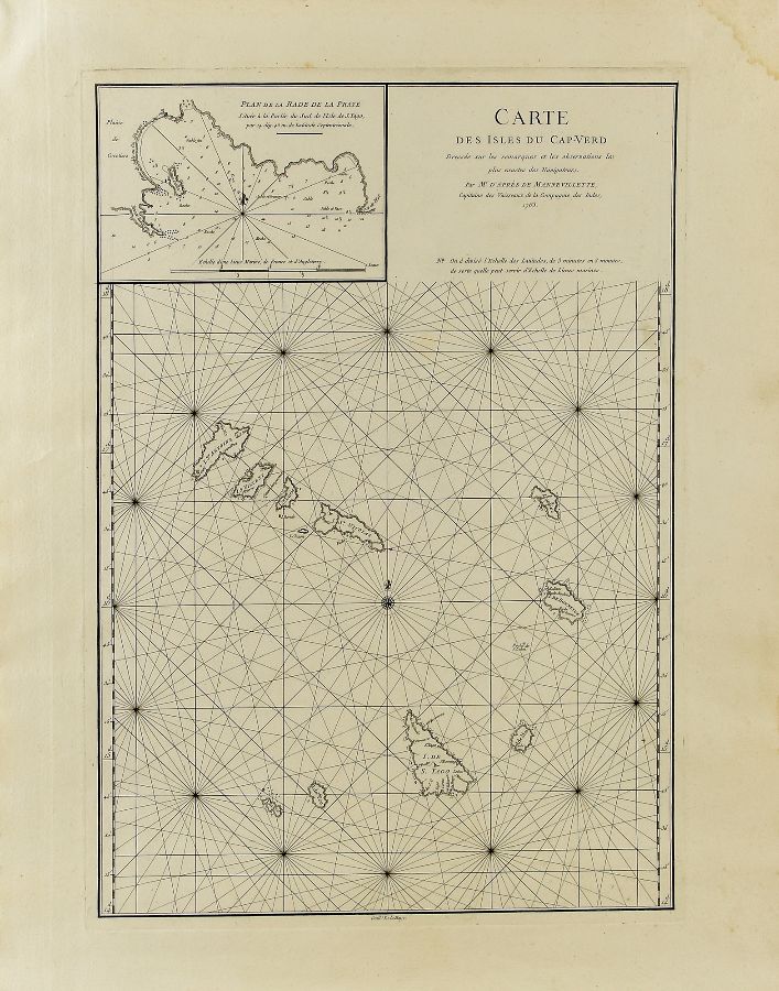 Mapa das Ilhas de Cabo Verde
