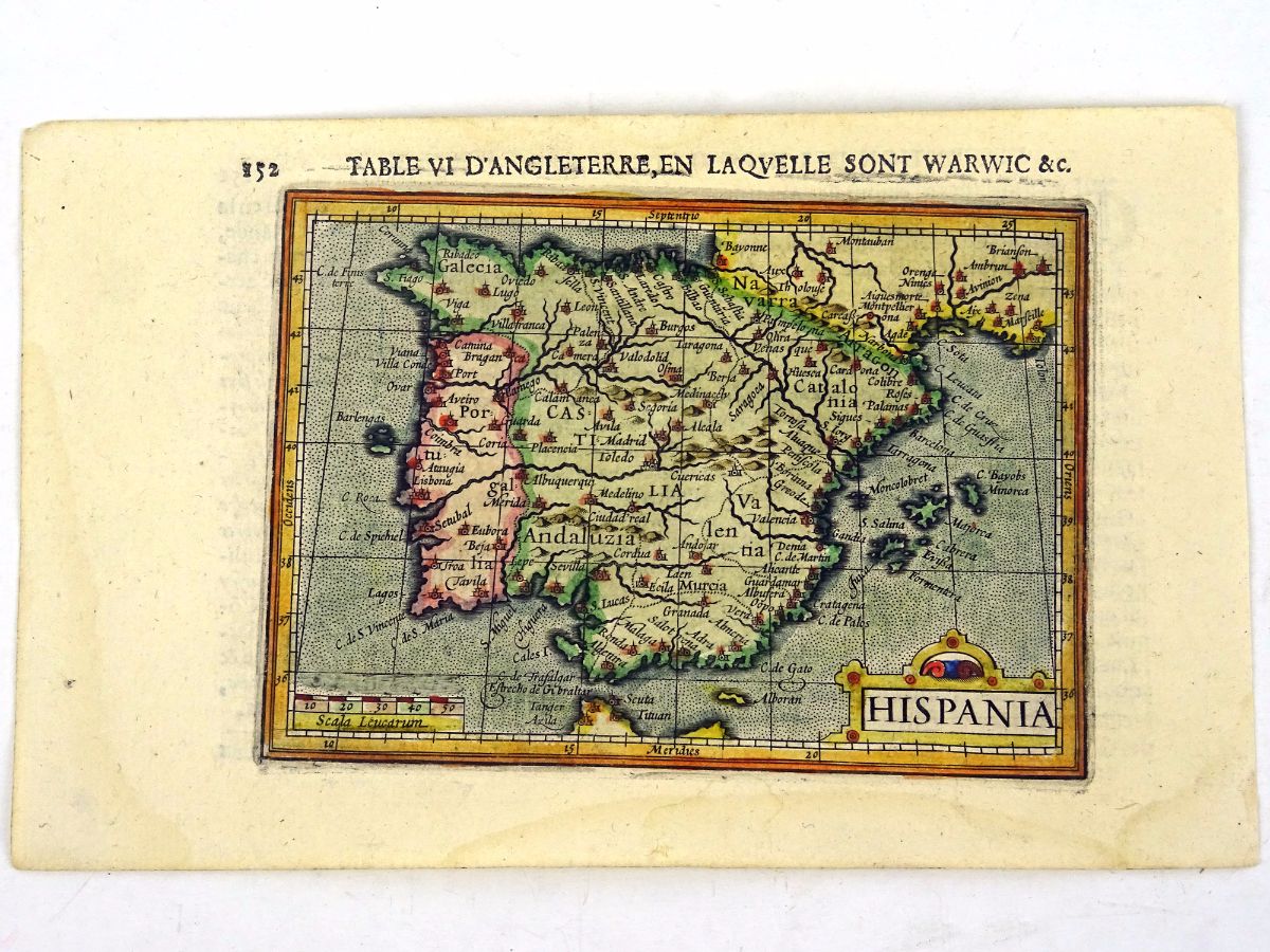 Mapa da Península Ibérica (Hispania)