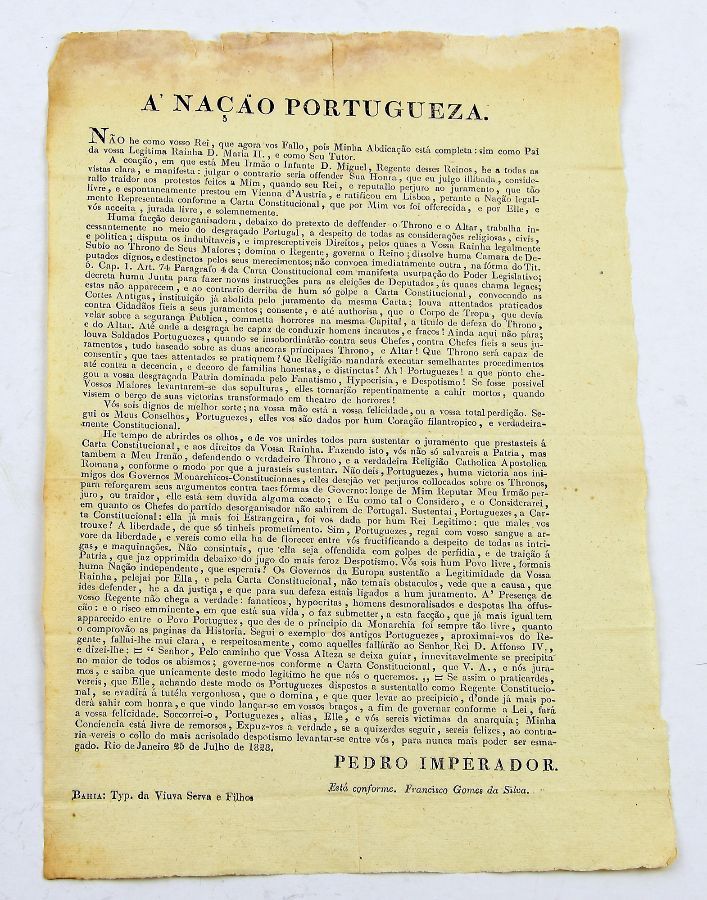 D. Pedro IV, Imperador