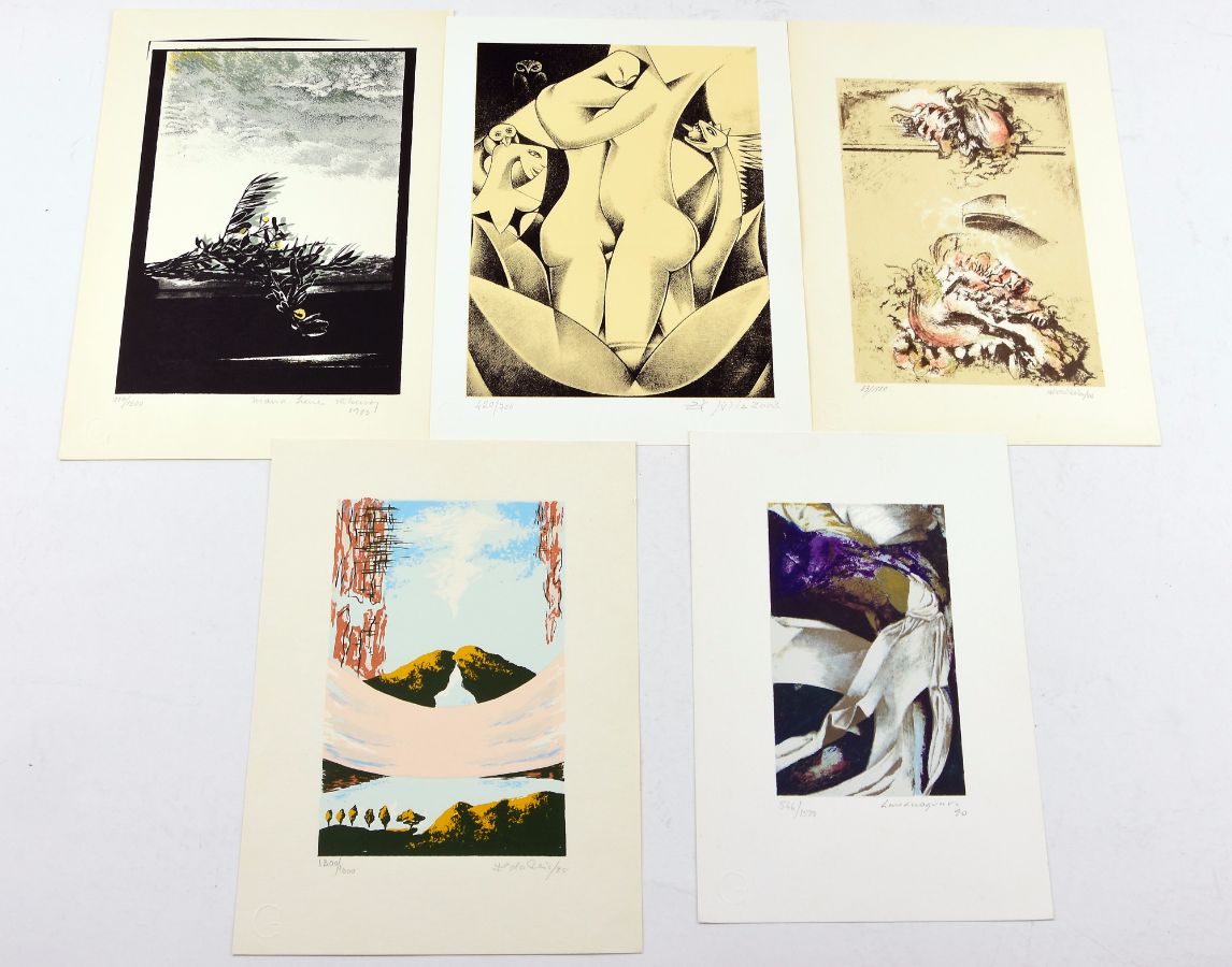 5 Serigrafias diversas