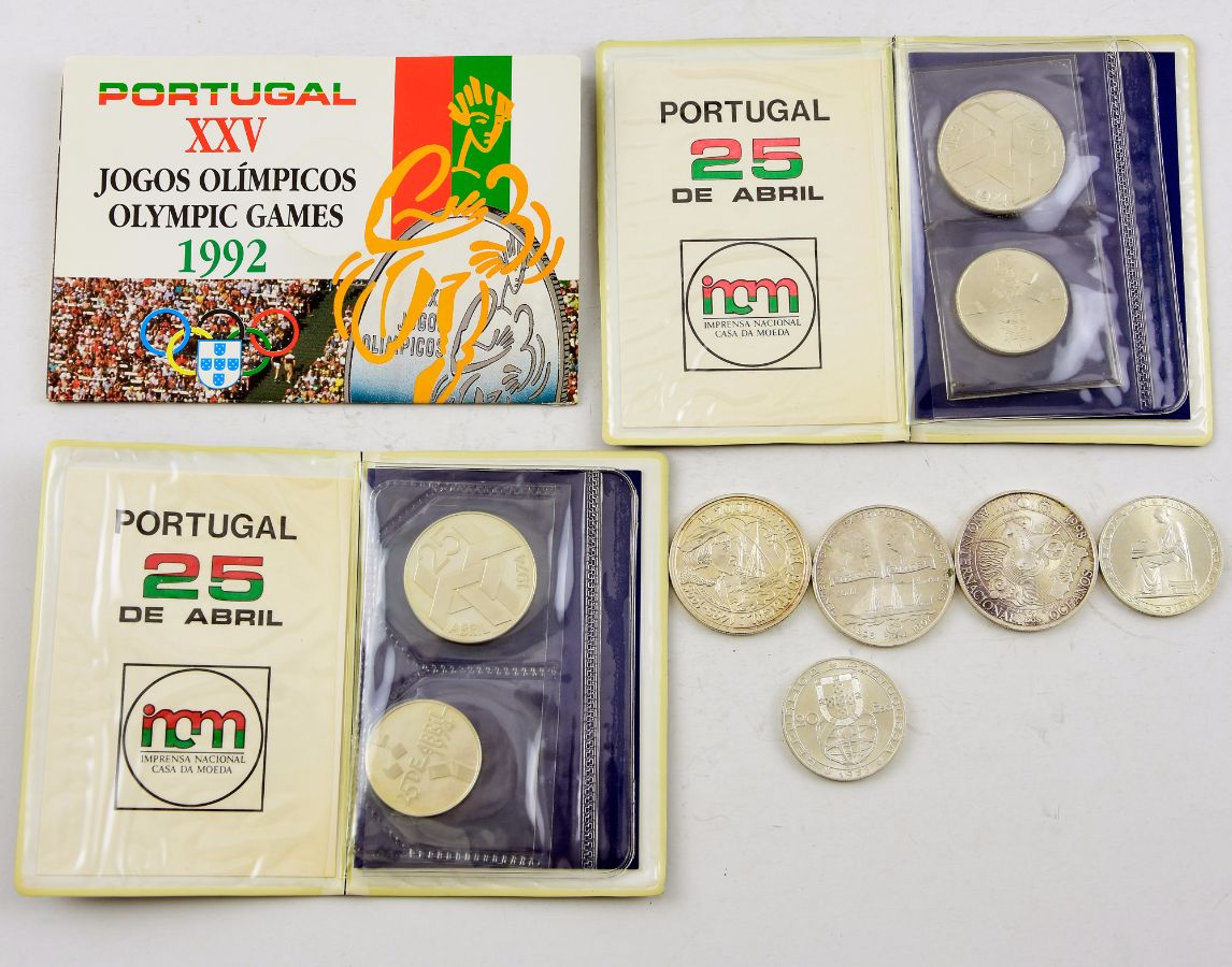 Lote de 10 Moedas de Prata