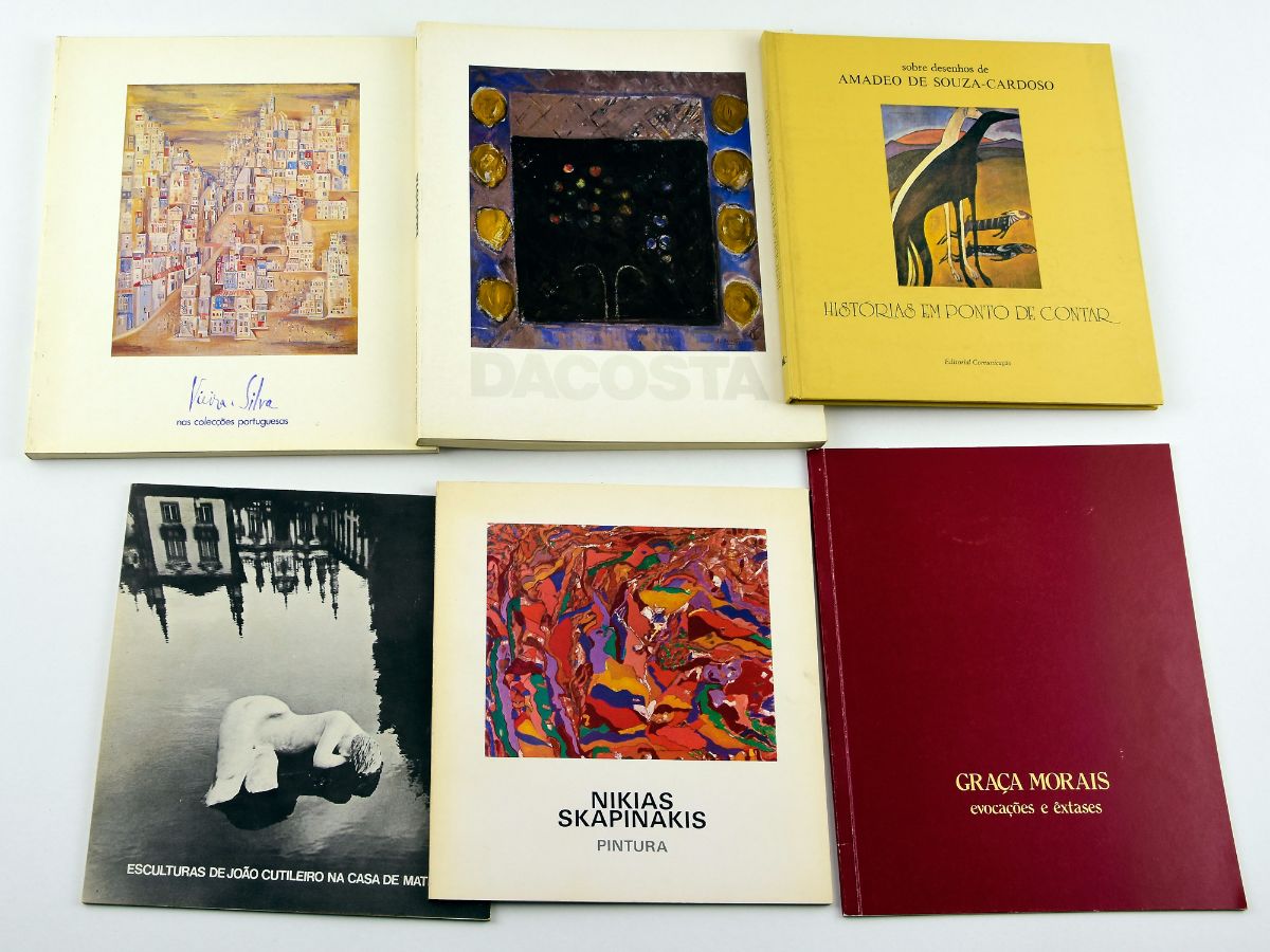 6 Livros/Catálogos de Pintores Portugueses