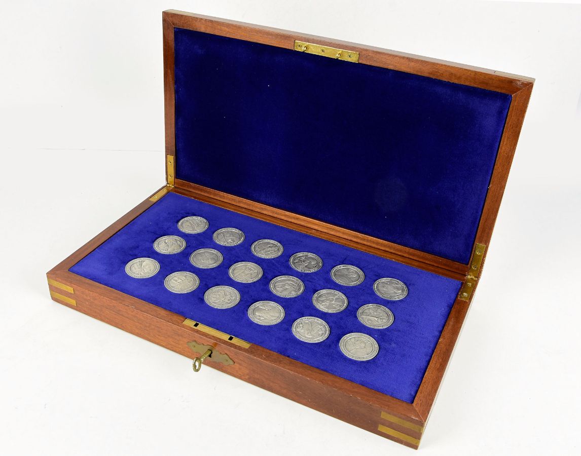 Colecção de medalhas em prata
