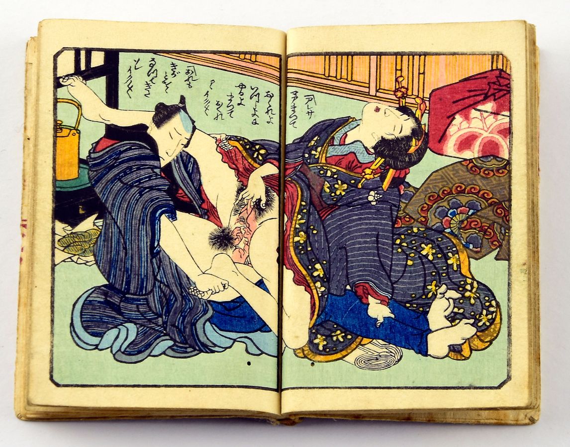 Livro erótico japonês ilustrado (Shunga)