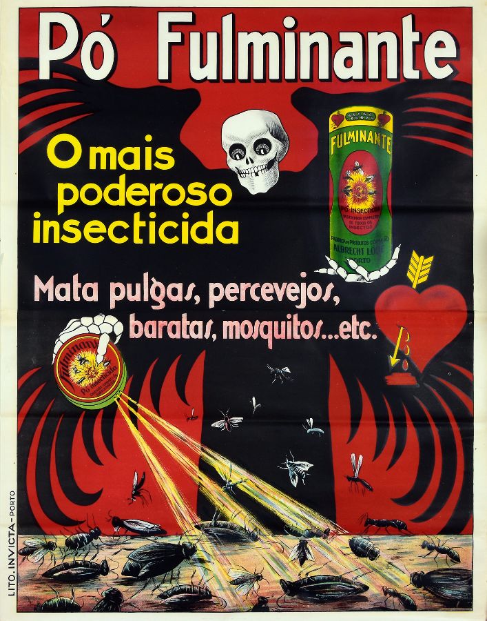 Cartaz publicitário Pó Fulminante