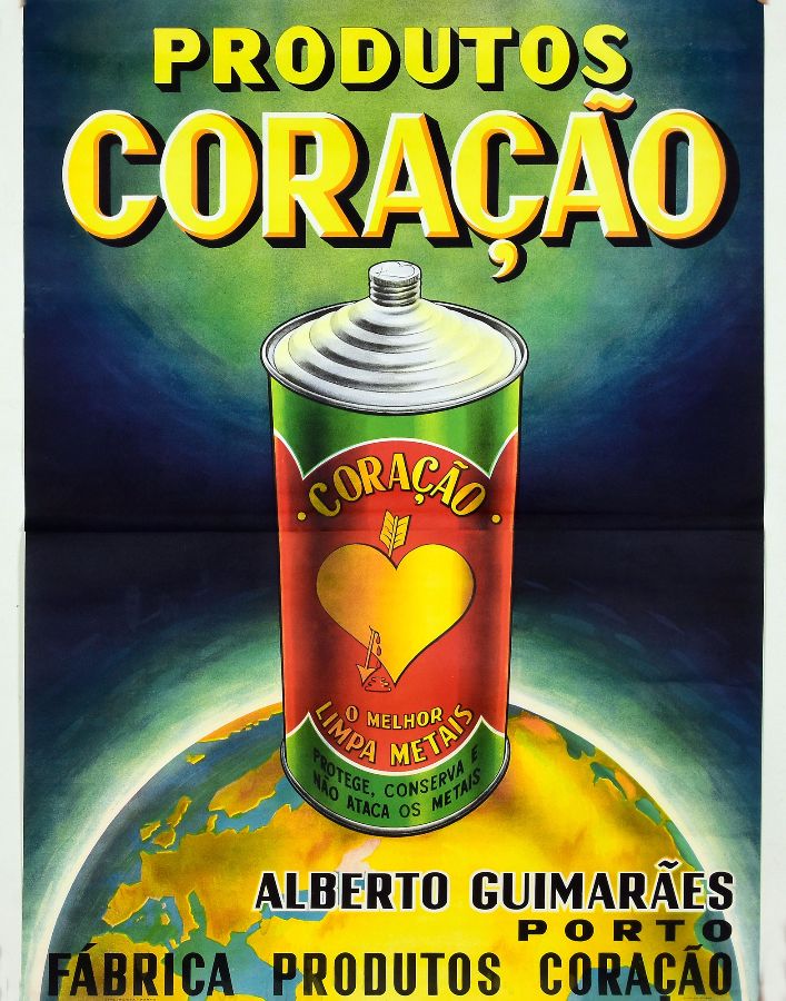 Cartaz publicitário Produtos Coração