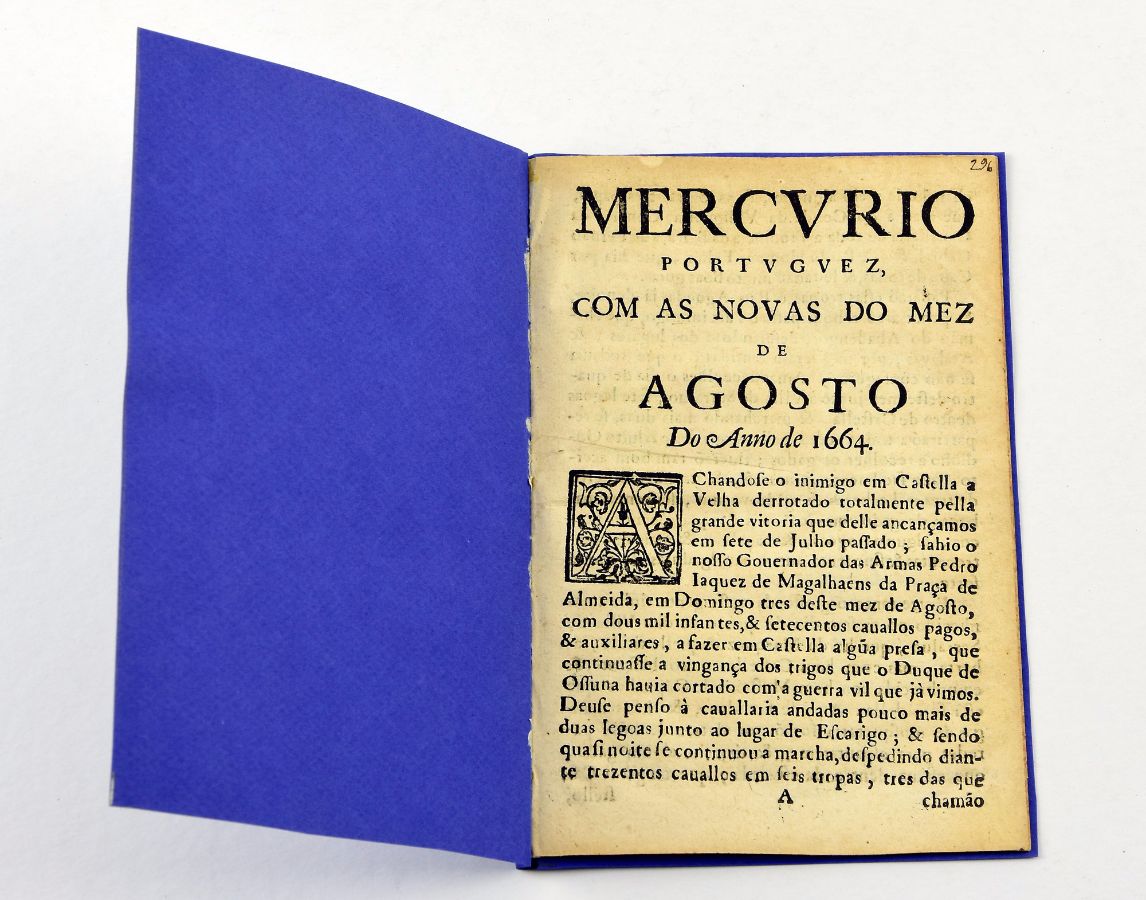 Mercúrio Português com as Novas do mês e Agosto de 1664