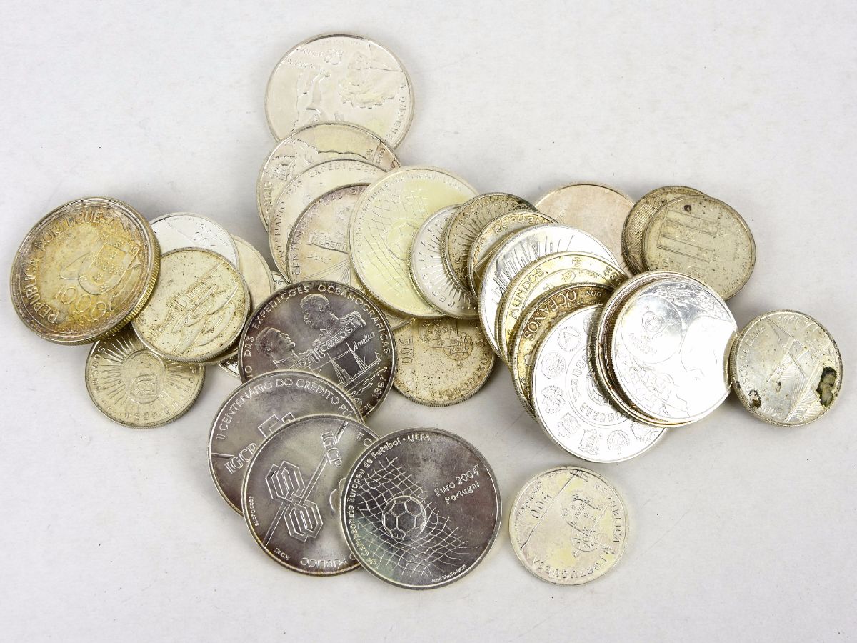 38 Moedas Portuguesas em prata