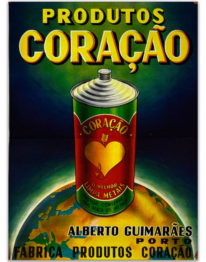 Cartaz publicitário Produtos Coração