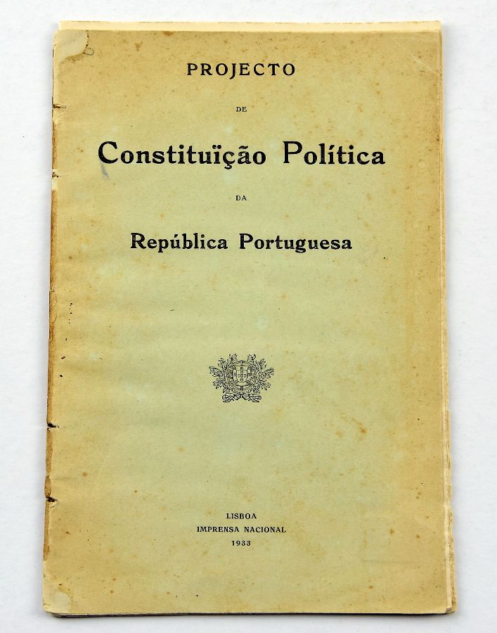 Projecto Oficial das Constituição de 1933