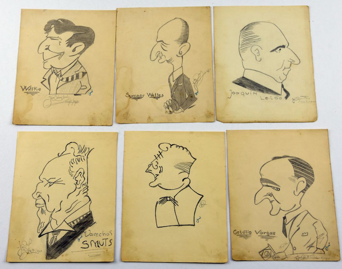 Lote de 26 Caricaturas