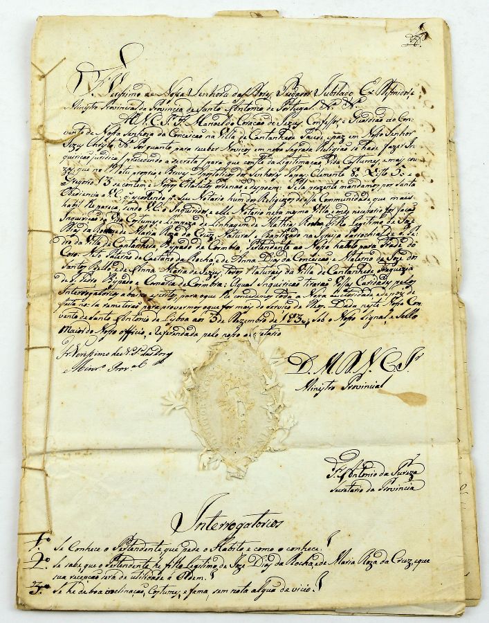 Auto de Inquirição séc. XIX