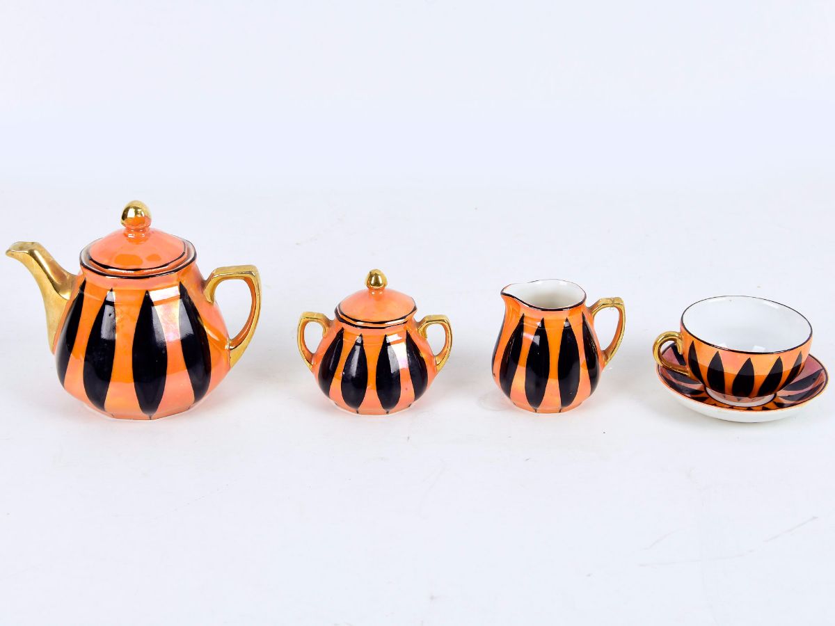 Serviço de chá miniatura Art Deco