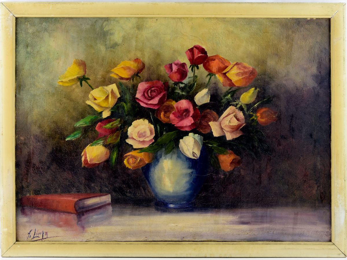 Jarra com rosas