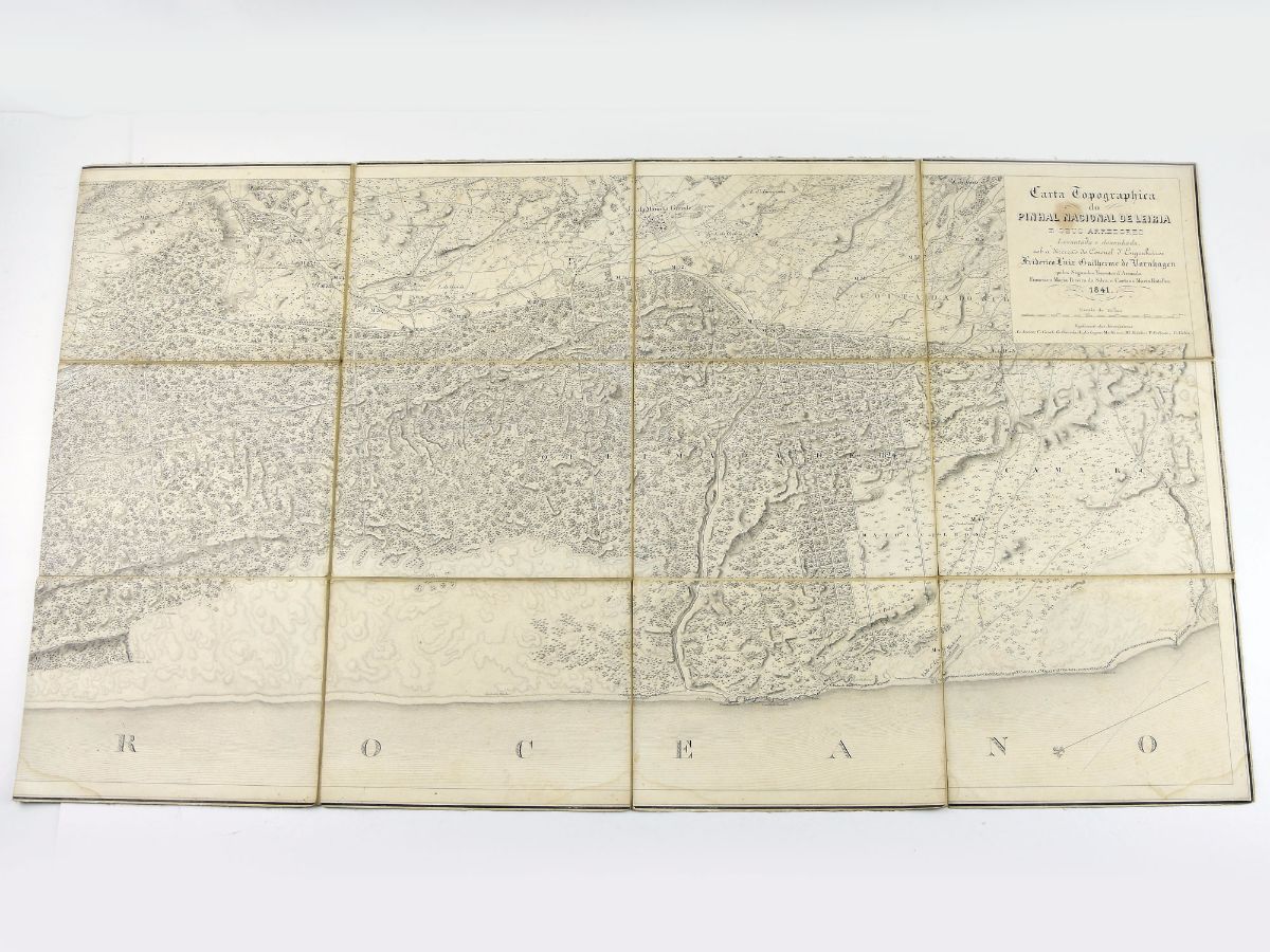 CARTA TOPOGRAPHICA DO PINHAL DE LEIRIA E SEUS ARREDORES. 1841.