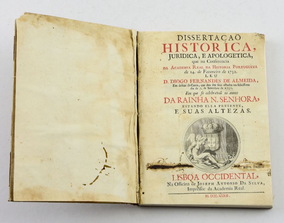 Dissertação Histórica Juridica e Apologetica, 1732