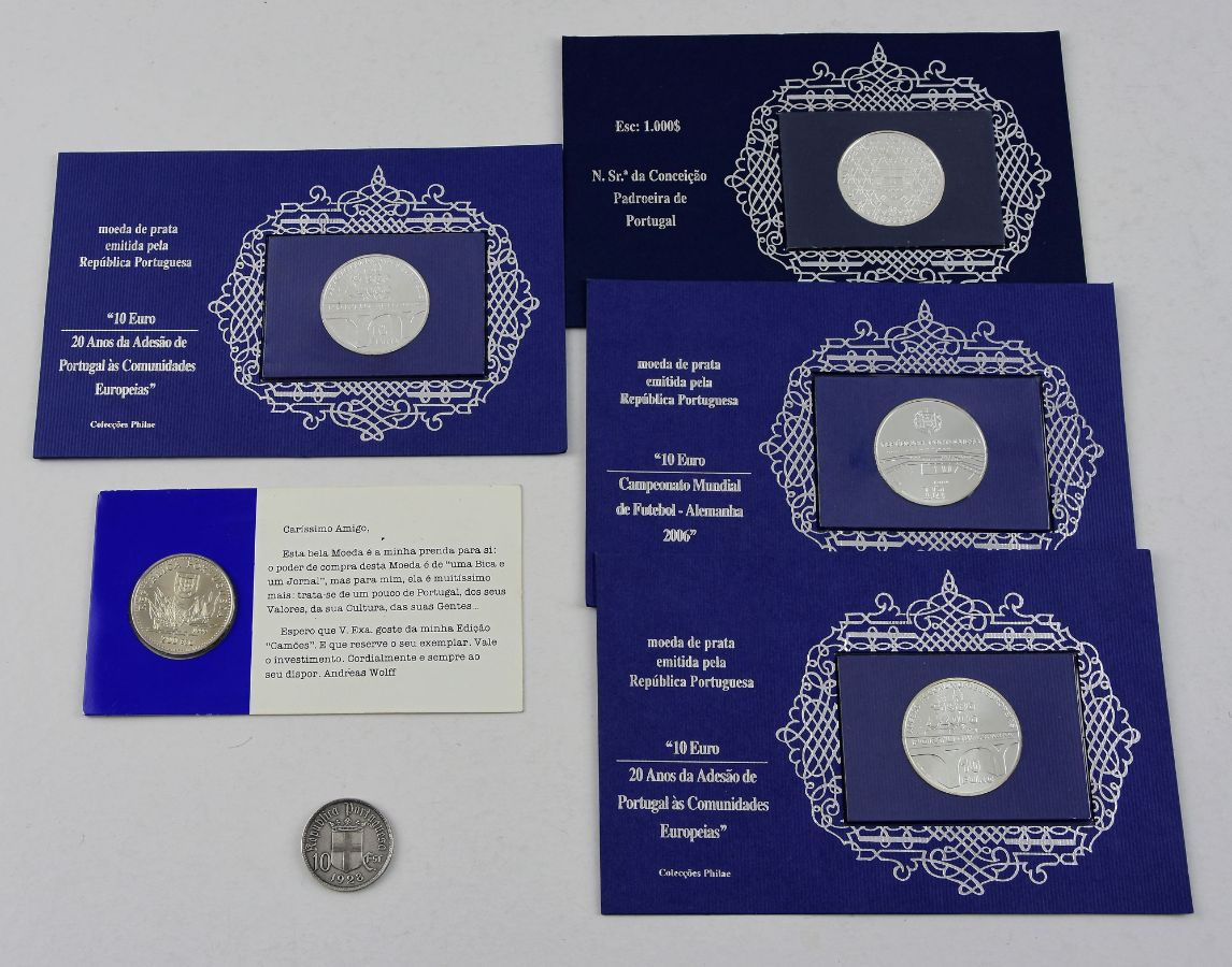 6 Moedas Portuguesas em Prata