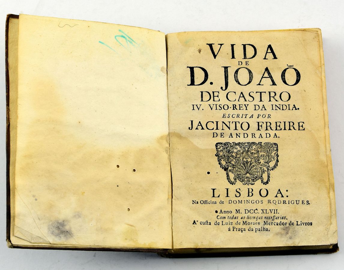 Vida de D. João de Castro IV Vice Rei da India