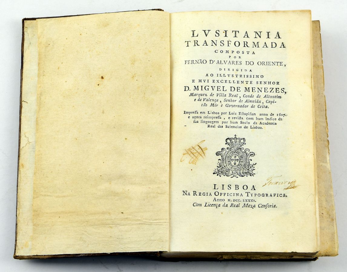 Lusitania Transformada, 1781