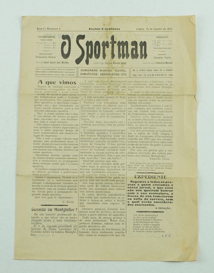 O Sportman, jornal desportivo (1915)