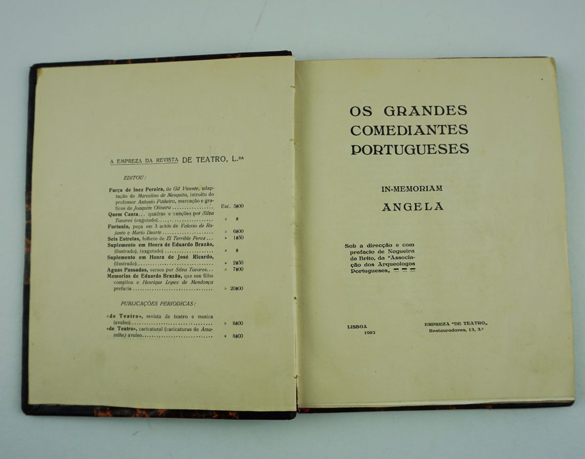 Os Grande Comediantes Portugueses, 1923
